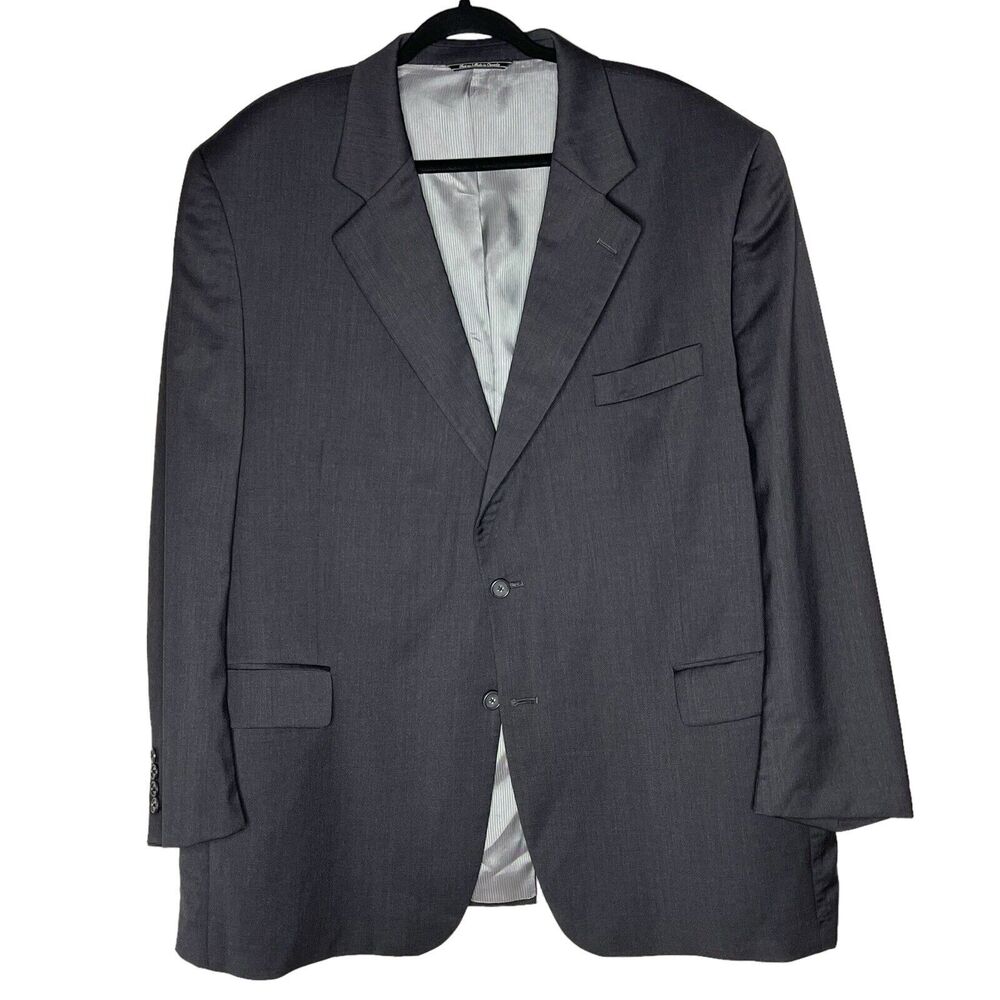 Jack Victor Mens 54R Loreto CT Estrato Super 110s Wool Sport Coat Blazer